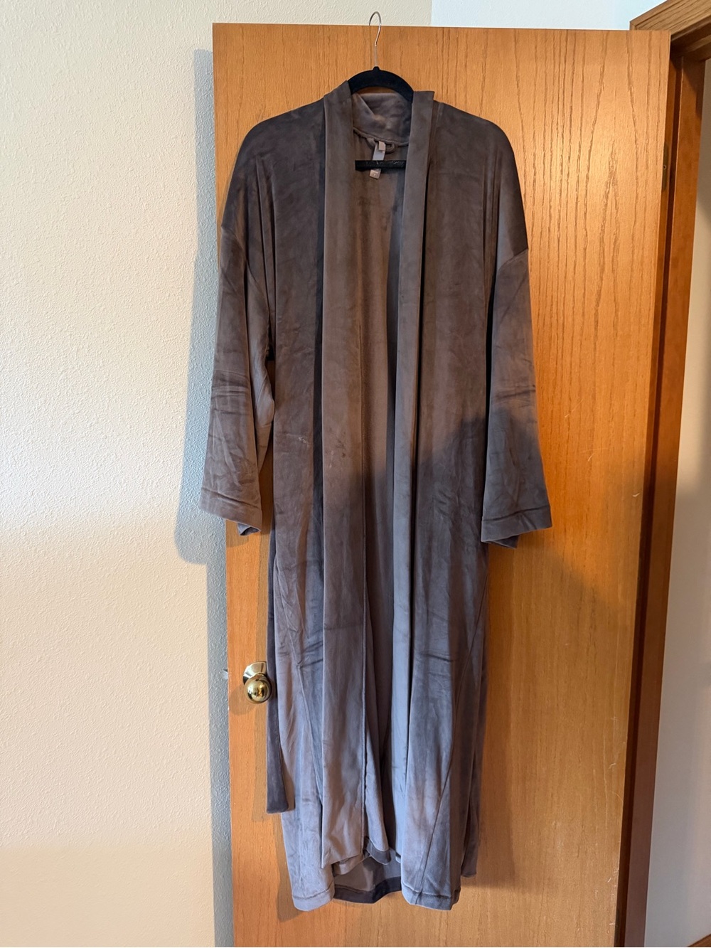 SKIMS Long Plush Brown Robe